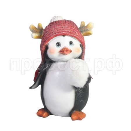 Пингвиненок со снежком (в левом крыле) L12W11H17  716269/W236